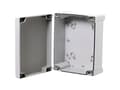 Pikkukuva 3 / 5: FIBOX Seinäkaappirasia ABS 289 x 239 x 107 mm harmaa RAL7035 harmaalla kannella IP65 halogeenivapaa tasaisella kannella tulostusta ja tarroja varten