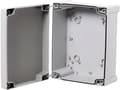 Pikkukuva 2 / 5: FIBOX Seinäkaappirasia ABS 289 x 239 x 107 mm harmaa RAL7035 harmaalla kannella IP65 halogeenivapaa tasaisella kannella tulostusta ja tarroja varten