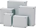Pikkukuva 1 / 5: FIBOX Seinäkaappirasia ABS 289 x 239 x 107 mm harmaa RAL7035 harmaalla kannella IP65 halogeenivapaa tasaisella kannella tulostusta ja tarroja varten