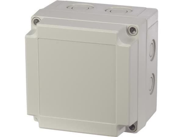 Fibox Kotelo, PC, metriset kolkutusaukot Harmaa kansi 6016309 Universalkabinet 130 x 130 x 100 Polykarbonat Gråhvid (RAL 7035) 1 stk
