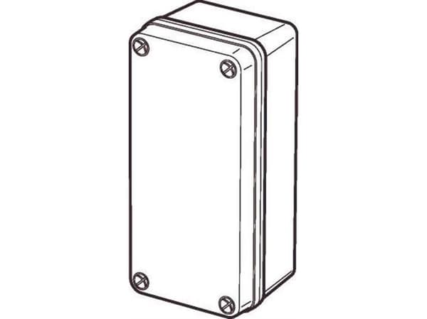 FIBOX Montageboks ABS 80 x 170 x 65 mm med gråt dæksel IP 67, RAL7035, Piccolo sarja