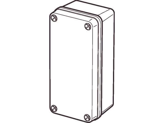 FIBOX Montageboks ABS 80 x 170 x 65 mm med gråt dæksel IP 67, RAL7035, Piccolo sarja