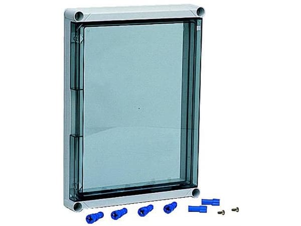 FIBOX Gångjärn EKIN3305HT, Polykarbonat 320 x 320 x 320 x 50 mm Transparent inkl. skruvar För EKIN 33