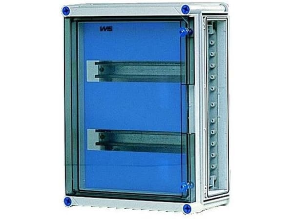FIBOX Asennusrasia EKINDIN33-2, polykarbonaatti 320 x 320 x 130 mm KxSxK sis. DIN-lisäosan 2 x 14 M
