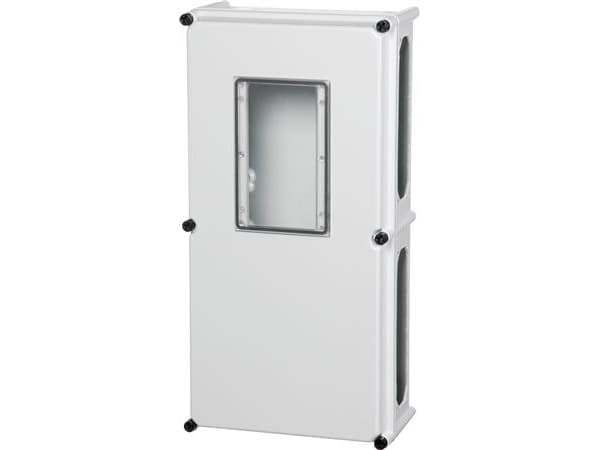 FIBOX Dæksel/låg SOLID P polyester 600 x 300 x 45 mm med målerrude IP65 uden skruer