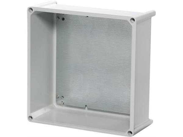 FIBOX SOLID P polyesteri 300 x 300 x 130 mm ilman laippa-aukkoja ja ilman asennuslevyä.
