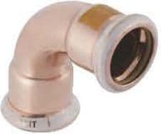 Bøjning cug 90gr 22mm mf/mf t/gas