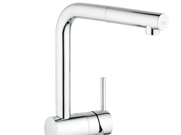 GROHE 32168 000, Krom, Hävarm, Single, Keramiska, 4,6 cm, 360°