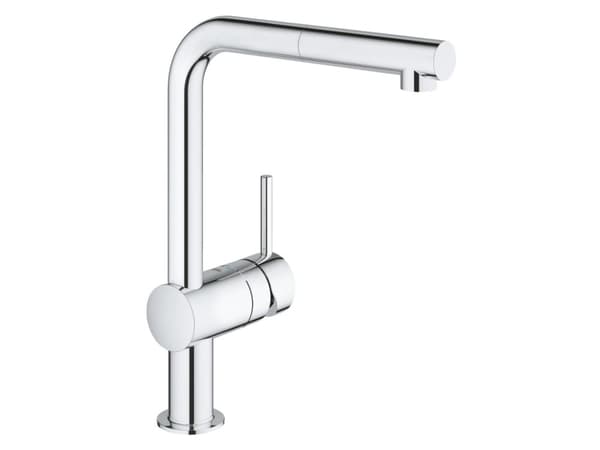 GROHE 32168 000, Kromfarget, Kran-håndtak, Single/enkelt, Keramisk, 4,6 cm, 360°