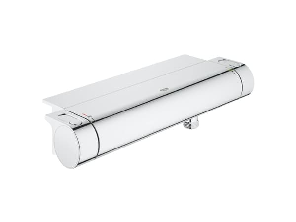 GROHE GROHTHERM 2000, Kromfarget, Vegg, 43 °C, 1/2, 38 °C, Bunn