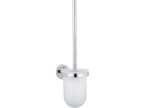 GROHE Essentials, Toalettborste och hållare, Krom, Glas, Metall