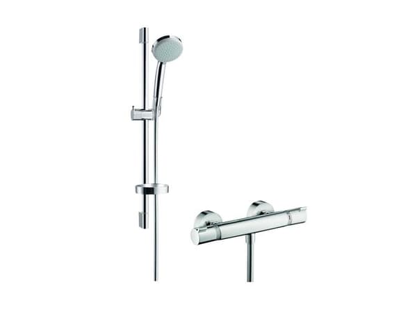 HANSGrohe Ecostat Comfort termostatarmatur inklusiv Croma 100 Vario brusesæt med 4 strålefunktioner