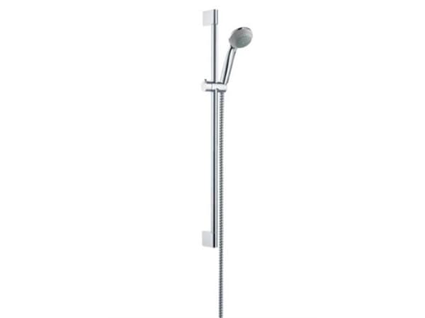 HANSGrohe Crometta 85 duschset med 650 mm duschstång, handdusch med 1 sprayfunktion och 1,6 meter duschslang