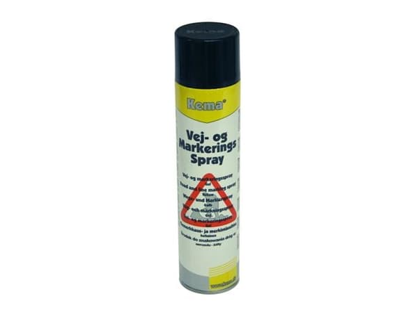 ITW Vej og markeringsfarvegul 600ml spray. Til markering af veje, emballage, værktøj, rør, samlinger, gulve og alle steder