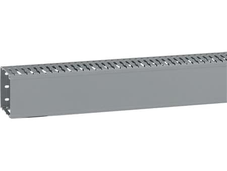 LEGRAND Kaapelikanava, 6,5 mm aukkoKorkeus 80 mm, leveys 80 mm, pituus 2000 m lyijytön UL-muovi. harmaa ral7030 - (2 metriä)