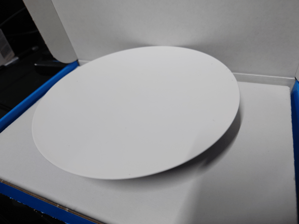 LINDAB Frontplade AIRYFP ROUN Ø125 mm, cirkulær til montage i AIRYB ventilhus, farve RAL9003.