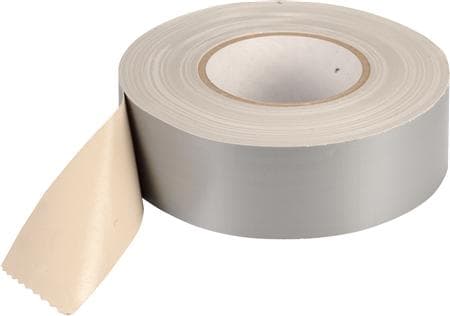 LINDAB Ventilationstape, grå lærredstape. Rulle á 50 mm x 50 m.