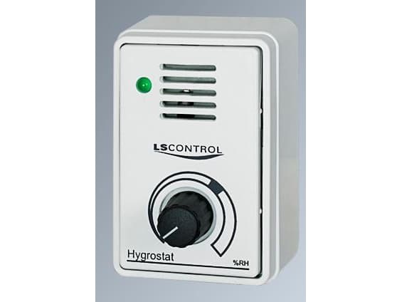 LS CONTROL Hygrostat WE ES436, hvid i FUGA underlag med drejeknap og ...