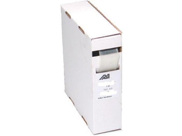 MELBYE Värmekrympslang i MINI-BOX tunnväggig utan lim 6.0/2 klar, längd 7 meter