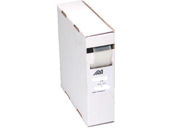 MELBYE Värmekrympslang i MINI-BOX tunnväggig utan lim 6.0/2 klar, längd 7 meter