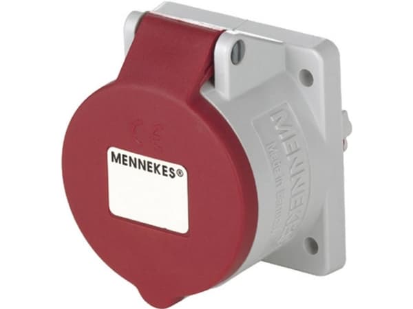MENNEKES 1797, 5P, 6 h, Harmaa, Punainen, IP44, 400 V, 32 A