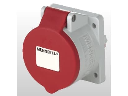 MENNEKES 1797, 5P, 6 h, Harmaa, Punainen, IP44, 400 V, 32 A Harmaa, Punainen
