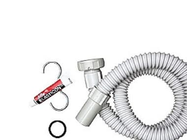 NEOPERL Avloppsslang 1 1/4" - 32mm längd 100cm. 1 1/4" bypass med hylsa och 32mm för insats.--MÅSTE ÅTTRÄCKAS--