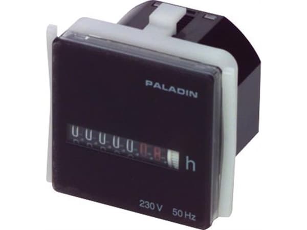 PALADIN Timetæller for låge48x48 mm, 230V AC/60 Hz