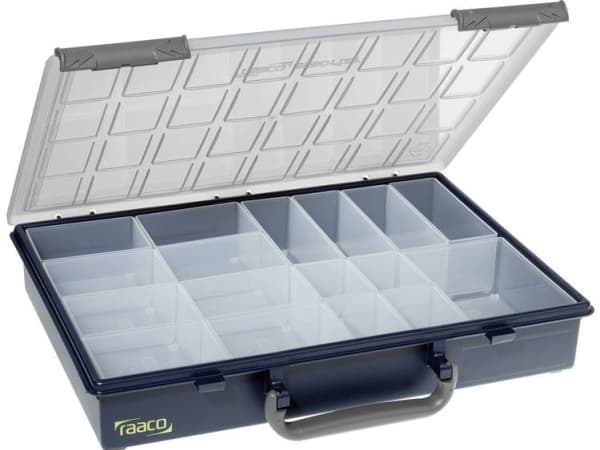 raaco Assorter 55 4x8-17, Polypropylen (PP), Blå, 338 mm, 261 mm, 57 mm, 850 g