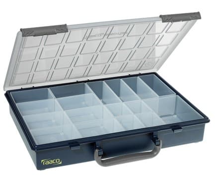 raaco Assorter 55 4x8-17, Polypropylen (PP), Blå, 338 mm, 261 mm, 57 mm, 850 g