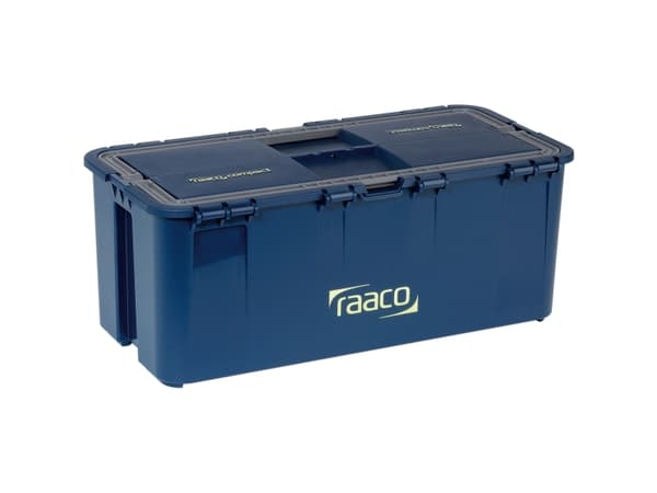 raaco Compact 20, Verktygslåda, Polypropylen, Blå, Gångjärn, 474 mm, 239 mm