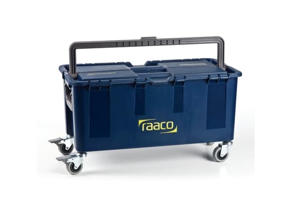 raaco Compact 50, Verktygslåda, Polypropylen, Blå, 50 kg, Gångjärn, 621 mm