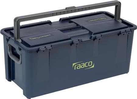 raaco Compact 50, Verktygslåda, Polypropylen, Blå, 50 kg, Gångjärn, 621 mm