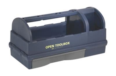 Raaco Open Toolbox - Öppen verktygslåda med 3 fack. Slagtålig plast (PP)