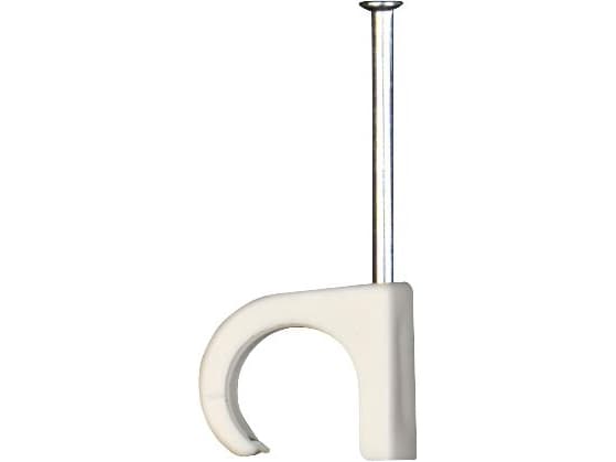 SCHNEIDER ELECTRIC Clips rund 5-7mm hvidsøm 20mm - (100 stk.)