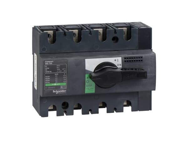Schneider Electric 28909, Roterande brytare, 4P, Kabel, Svart, Grå, IP40, Dammresistent