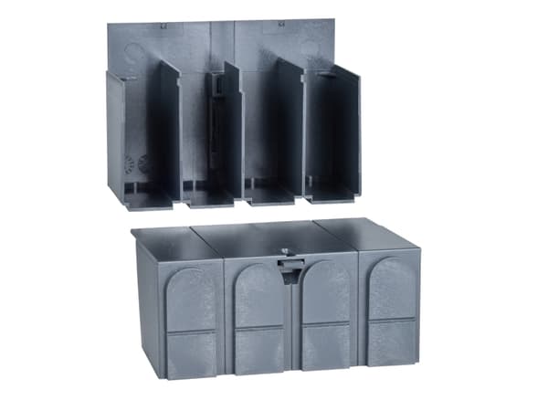 Schneider Electric 28958, 2 styck, Svart, Grå, IP40, 154 g, 146 mm, 105 mm