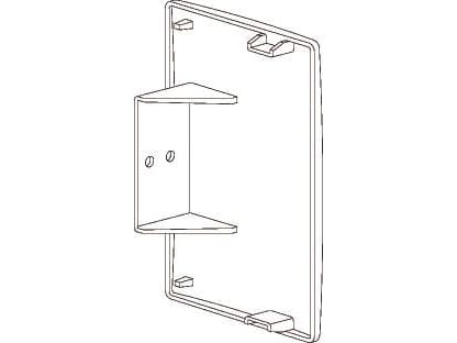 SCHNEIDER ELECTRIC Ändstycke INKA-ES123höjd 126 mm, bredd 72 mmanodiserad