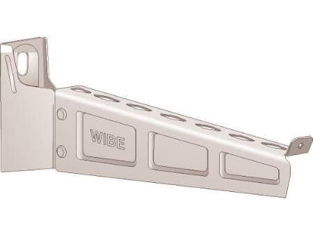 WIBE GROUP Kiinnike 50Leveys100 mm, pituus 150mmSeinä-, riippu-/ankkurointikisko- tai kattoripustimen kiinnitykseenEl-sinkitty