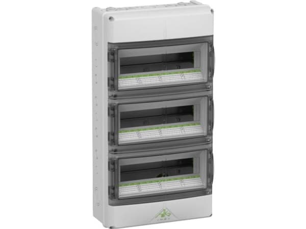 SPELSBERG Ryhmätaulu AK 42, 3x14 moduulia KxSxK: 600x315x155 mm IP 65 Polykarbonaatti, vaaleanharmaa RAL 7035