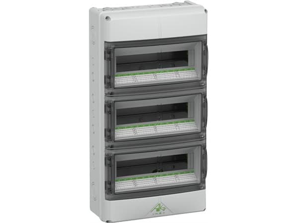 SPELSBERG Ryhmätaulu AK 42, 3x14 moduulia KxSxK: 600x315x155 mm IP 65 Polykarbonaatti, vaaleanharmaa RAL 7035