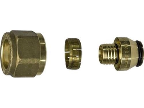 Uponor liitinsarja 3/4 20-2 Pex - kromattu messinki UPONOR Euroconus
