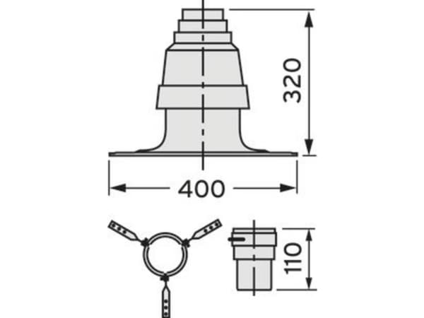 Vaillant Flex.savukaasuputki - sarja 1 (perusosat) 303510