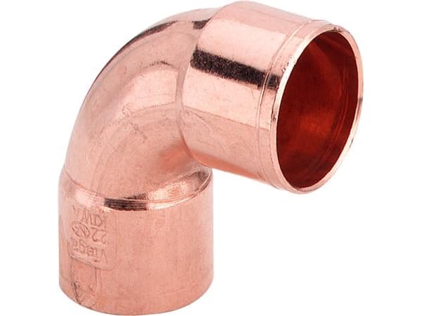 VIEGA Vinkel 18 mm med 2 loddemuffer