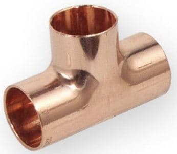 VIEGA Tee 22 mm med lödhylsa