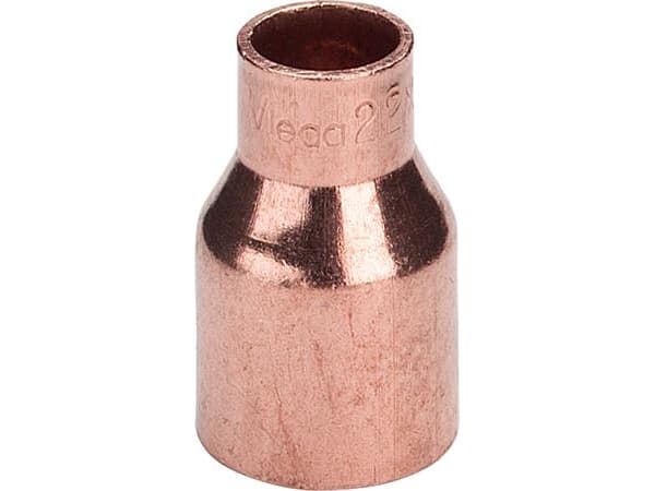 Viega reduktion nippel/muffe 22a x 18 mm kobber