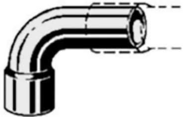 VIEGA Kulma 22 mm juotosholkilla/nippleellä varustettuna