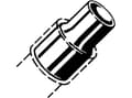 Miniatyrbilde 4 av 4: Viega reduktion nippel/muffe 28a x 22 mm kobber