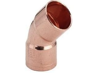 Viega bøjning 45° m/m 18 mm kobber
