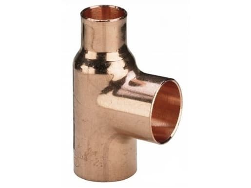 Viega T-stykke 28 x 22 x 28 mm kobber